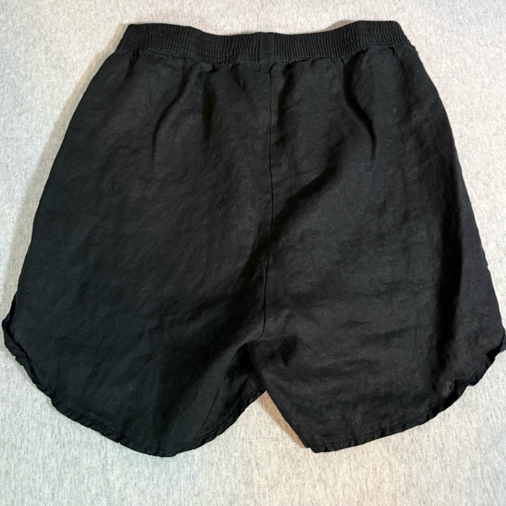 Vetchy 100% Linen Shorts – Black with Multicolored Accents 🖤🌈 - Picture 7 of 7